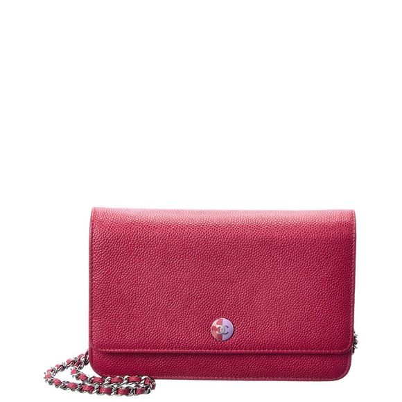 Chanel Handbags - Chanel Pink Caviar Leather Wallet on Chain (Authentic Pre-Owned)